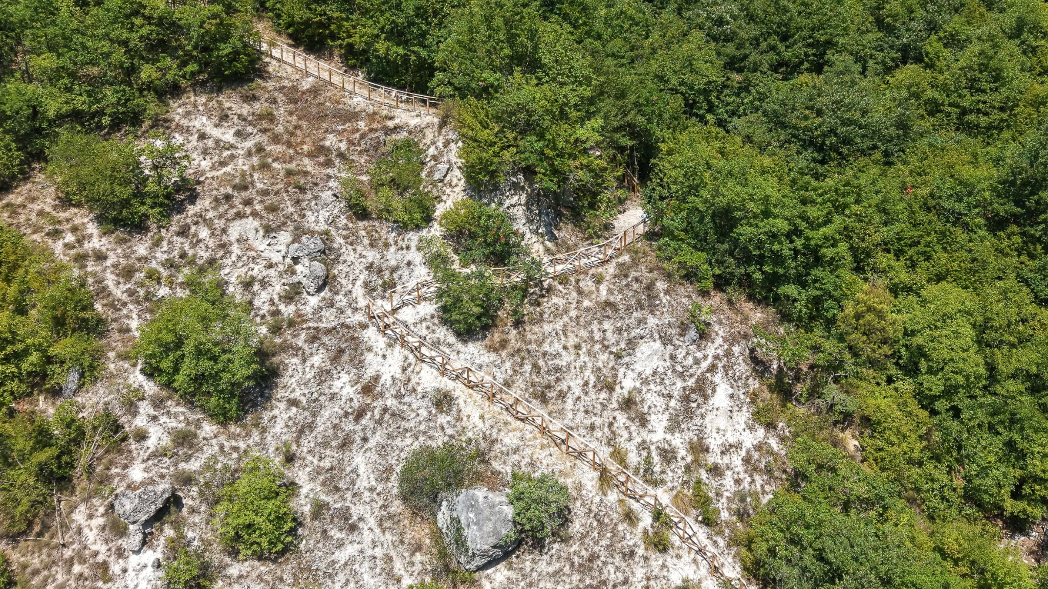 Veduta aerea del Vallone del Tuorno