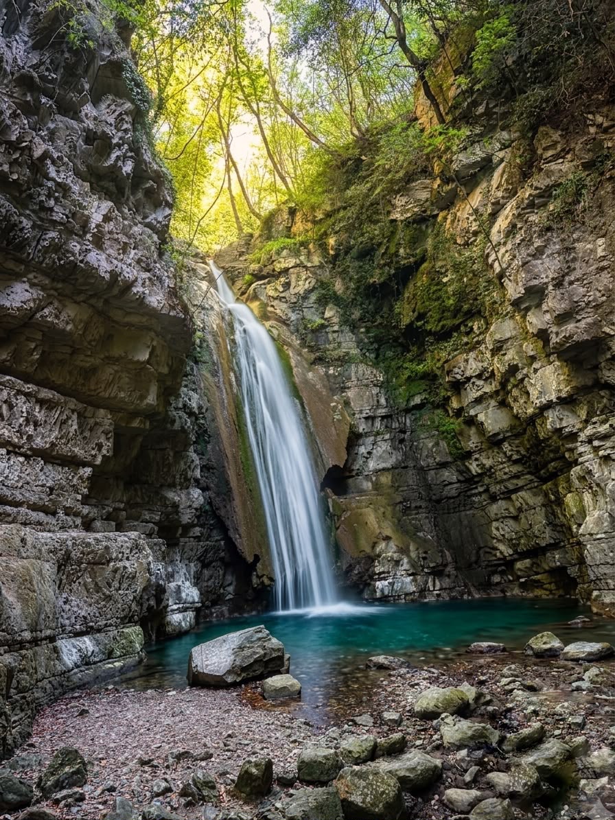 La Cascata Grande nel Vallone del Tuorno